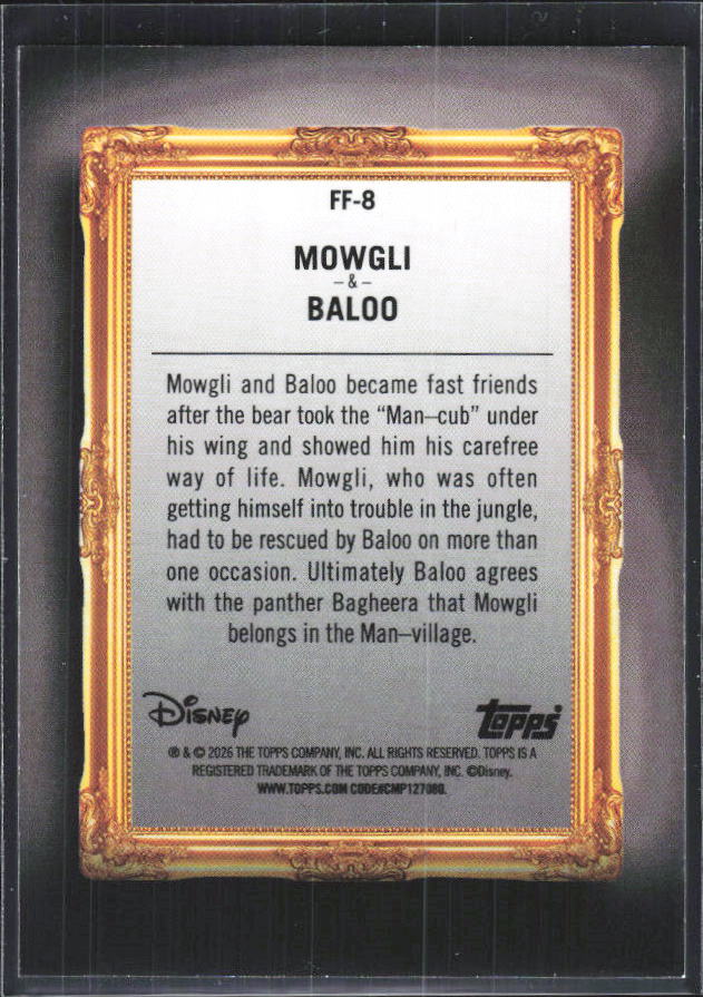 Mowgli & Baloo 2026 Disney Neon Family First #FF-8 – baksida