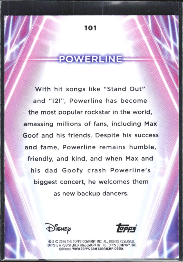 Powerline 2026 Disney Neon #101 – baksida