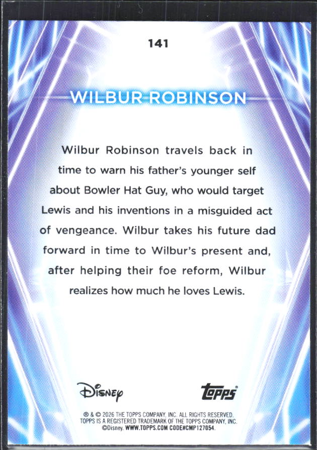 Wilbur Robinson 2026 Disney Neon #141 – baksida