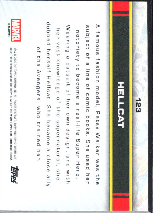 Hellcat 2026 Chrome Marvel #123 – baksida