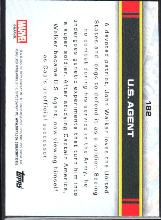 U.S. Agent 2026 Chrome Marvel #182 – baksida