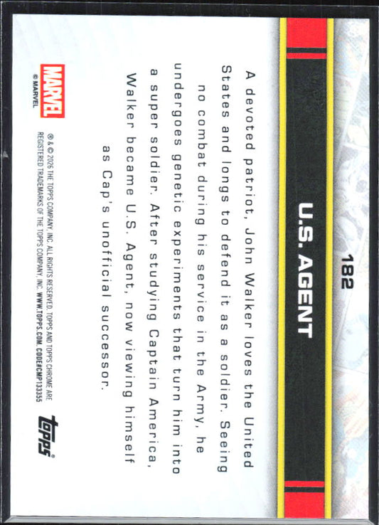 U.S. Agent 2026 Chrome Marvel #182 – baksida
