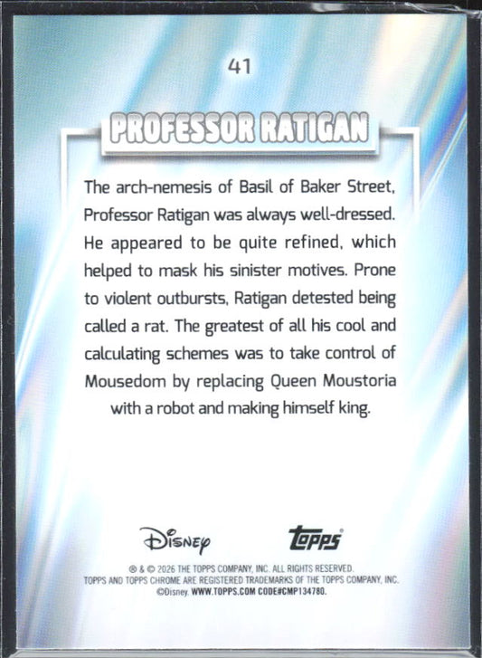 Professor Ratigan 2026 Chrome Disney #41 – baksida