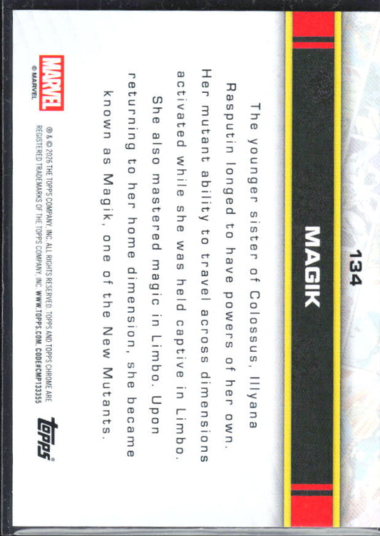 Magik 2026 Chrome Marvel #134 – baksida