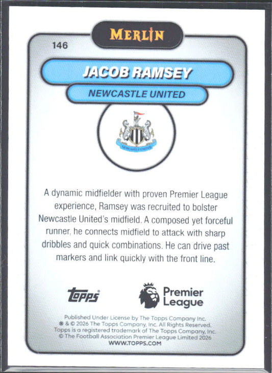 Jacob Ramsey 2026 Merlin Premier League #146 – baksida