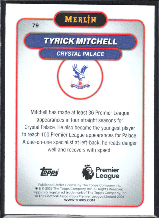 Tyrick Mitchell 2026 Merlin Premier League #79 – baksida