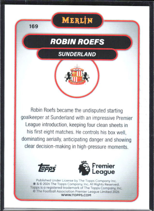 Robin Roefs 2026 Merlin Premier League RC #169 – baksida