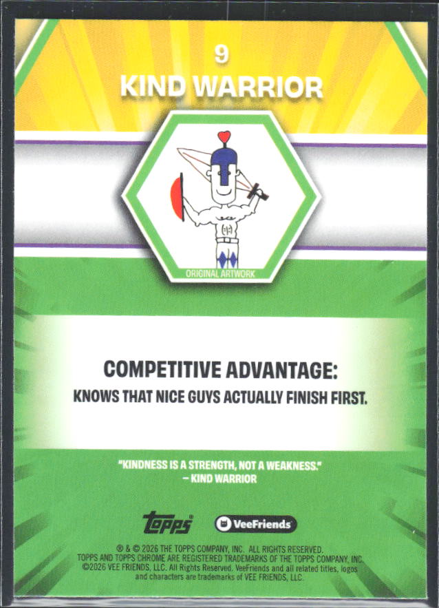 Kind Warrior 2026 Chrome VeeFriends #9 – baksida