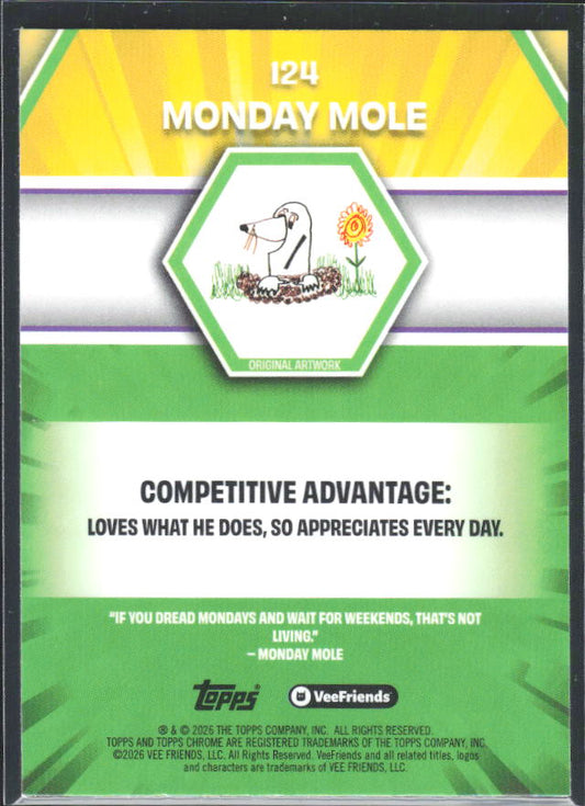 Monday Mole 2026 Chrome VeeFriends #124 – baksida