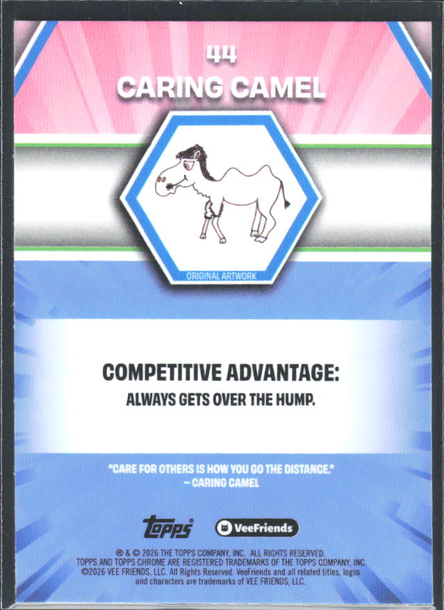 Caring Camel 2026 Chrome VeeFriends #44 – baksida