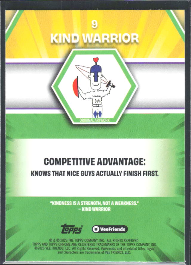 Kind Warrior 2026 Chrome VeeFriends #9 – baksida