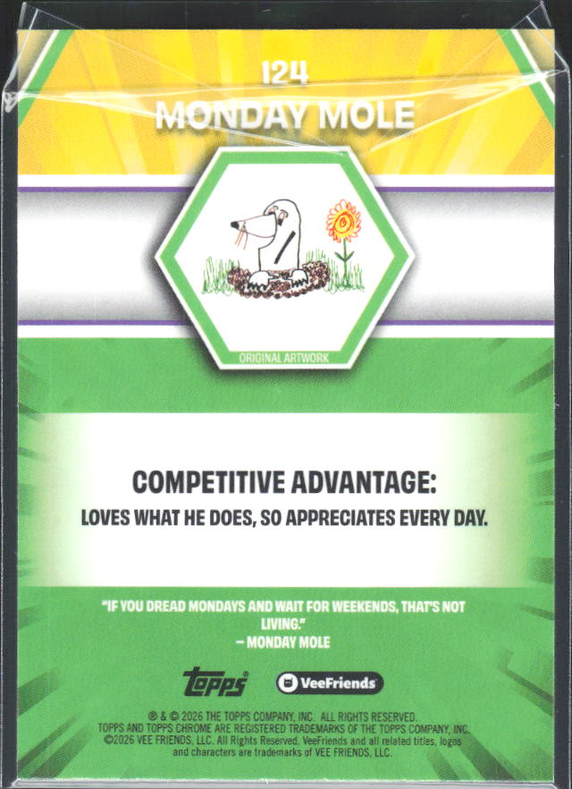 Monday Mole 2026 Chrome VeeFriends #124 – baksida