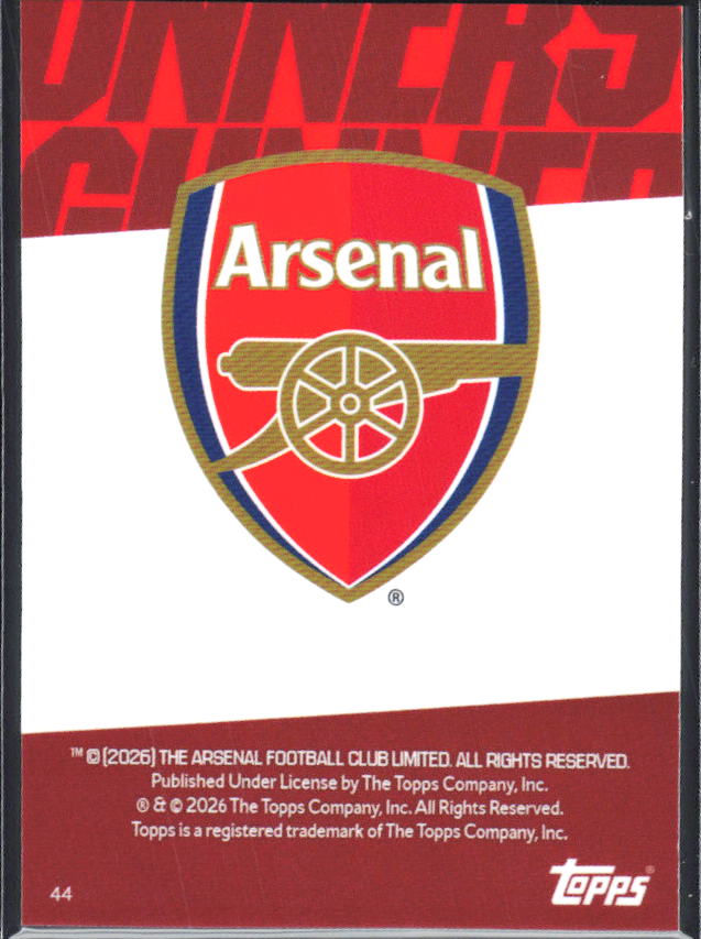 Freddie Ljungberg 2025-26 Chrome Arsenal #44 – baksida