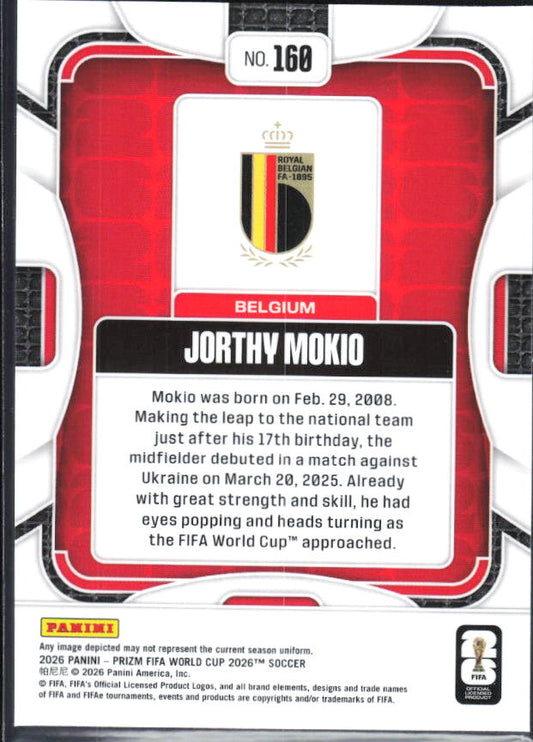 Jorthy Mokio 2026 Prizm World Cup Base baksida SKU 10769