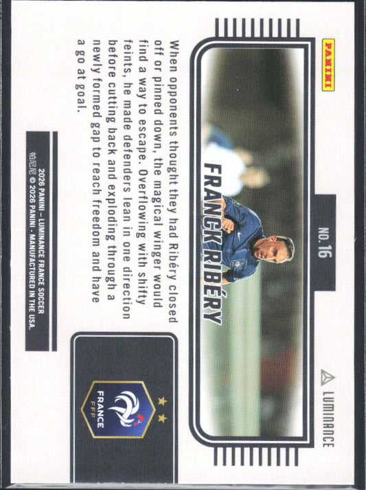 Franck Ribéry – 2026 Panini Luminance France #16 – baksida
