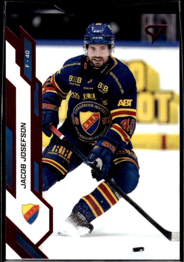 2025-26 SportZoo SHL Series 1 #246 Jacob Josefson Pink
