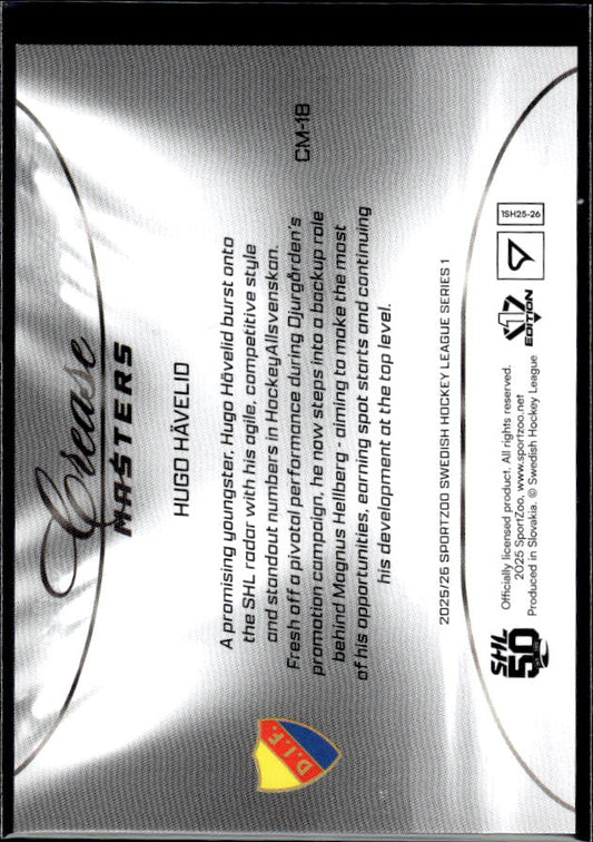 2025-26 SportZoo SHL Series 1 #CM-18 Hugo Hävelid Crease Masters