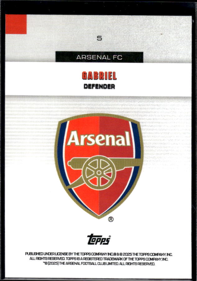 Arsenal Team Set #5 Gabriel Base