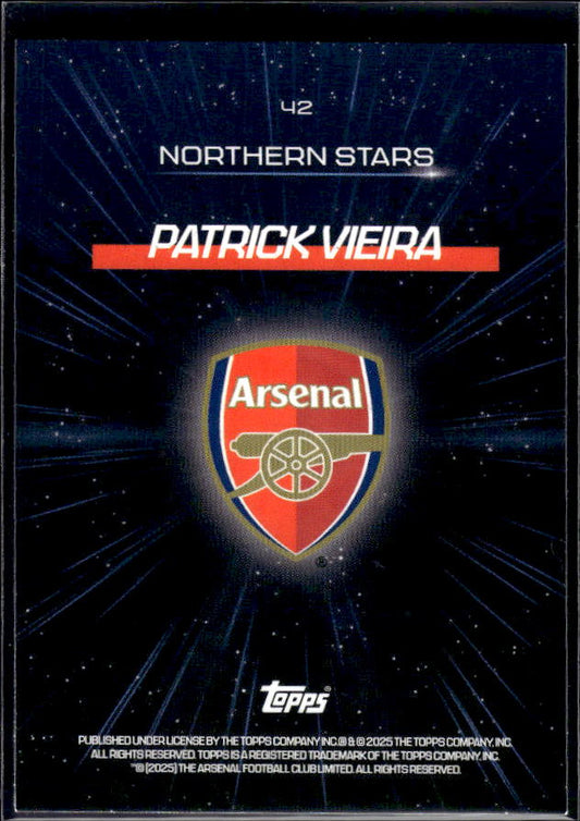 Arsenal Team Set #42 Patrick Vieira Northern Stars