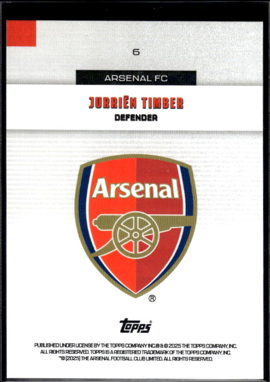 Arsenal Team Set #6 Jurrien Timber Base