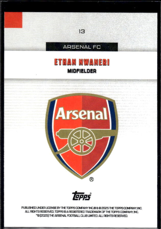 Arsenal Team Set #13 Ethan Nwaneri Base