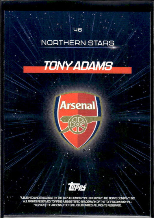 Arsenal Team Set #46 Tony Adams Northern Stars