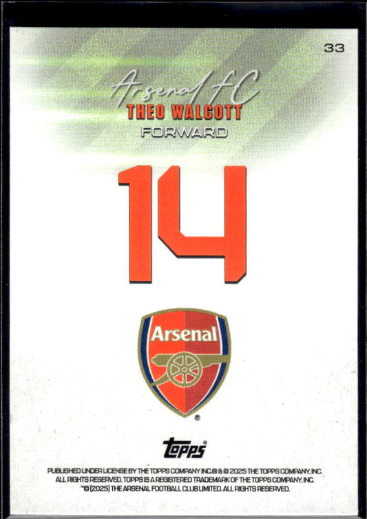 Arsenal Team Set #14 Theo Walcott Variation