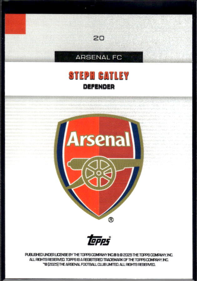 Arsenal Team Set #20 Steph Catley Base