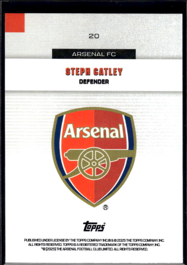 Arsenal Team Set #20 Steph Catley Base