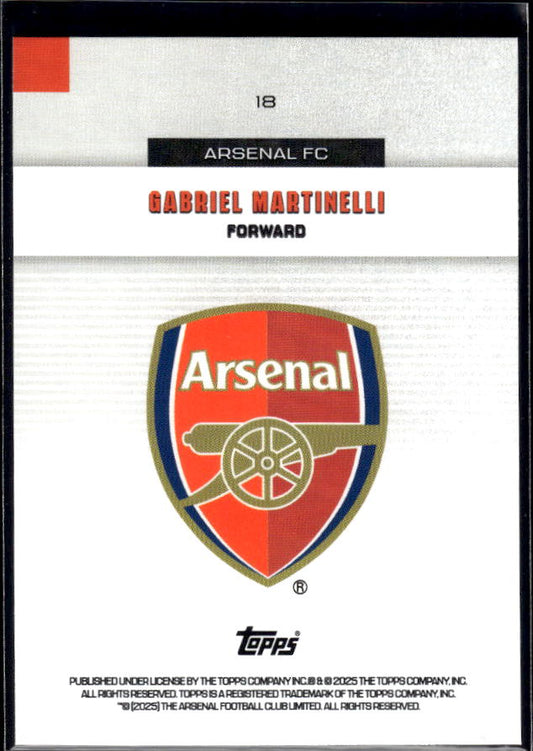 Arsenal Team Set #18 Gabriel Martinelli Base