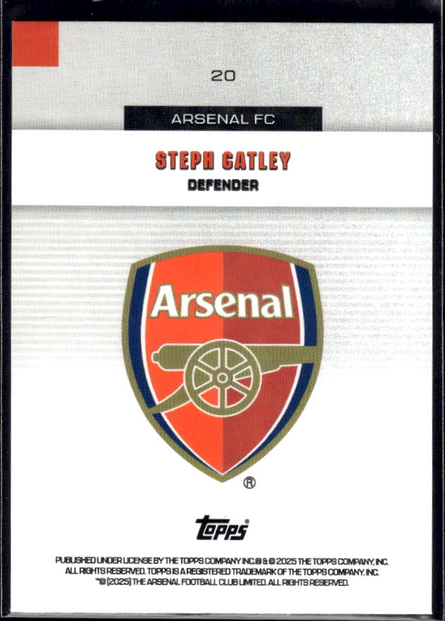 Arsenal Team Set #20 Steph Catley Base