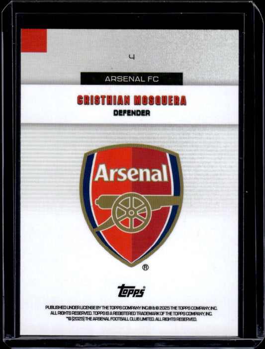 Arsenal Team Set #4 Cristhian Mosquera Box Office Ballers Limited Edition Halo