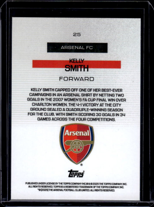 Arsenal Team Set #25 Kelly Smith Bona Fide Halo