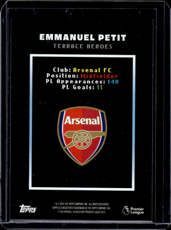 Decades Premier League Emmanuel Petit Terrace Heroes /99