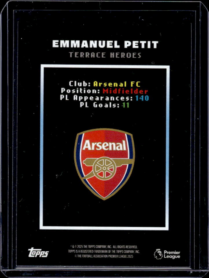 Decades Premier League Emmanuel Petit Terrace Heroes /99