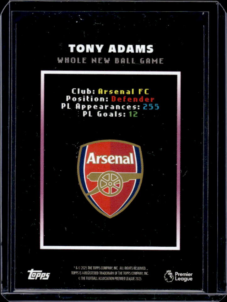 Decades Premier League Tony Adams Whole New Ball Game /50