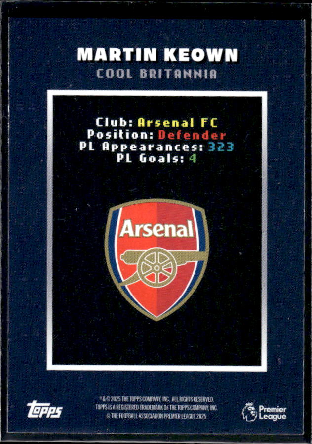 Decades Premier League Martin Keown Cool Britannia