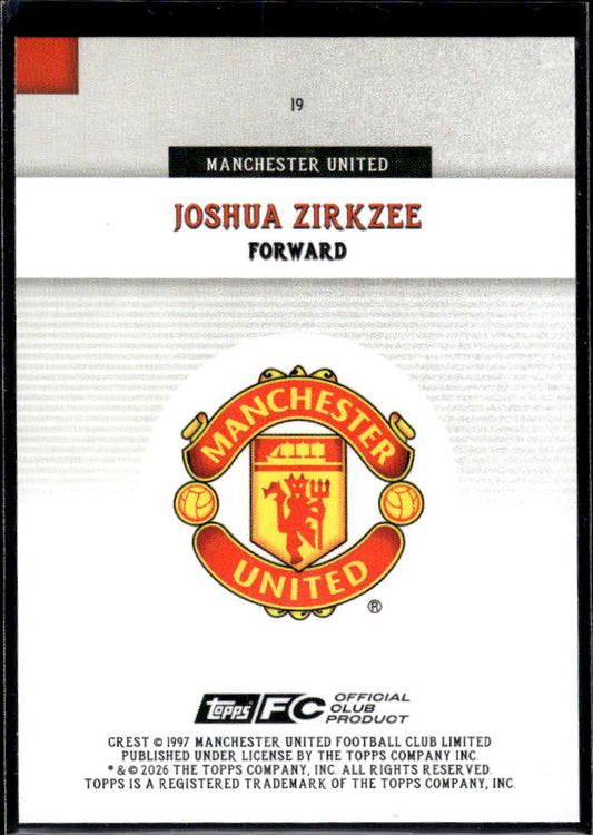 Manchester United Team Set #19 Joshua Zirkzee First Team