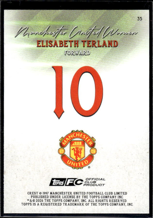 Manchester United Team Set #10 Elisabeth Terland Pitch Pursuits