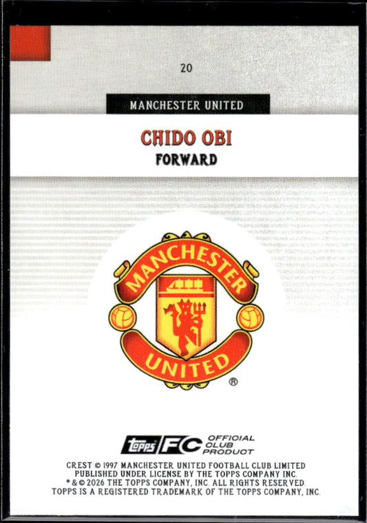 Manchester United Team Set #20 Chido Obi First Team