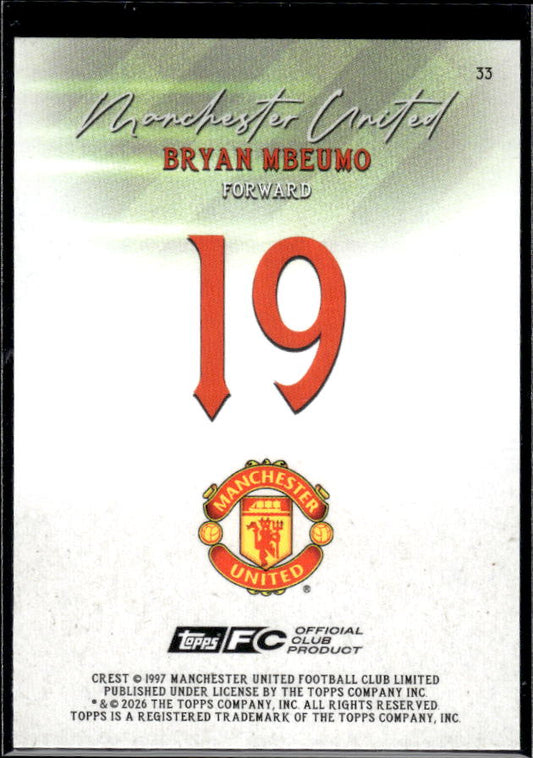 Manchester United Team Set #19 Bryan Mbuemo Pitch Pursuits