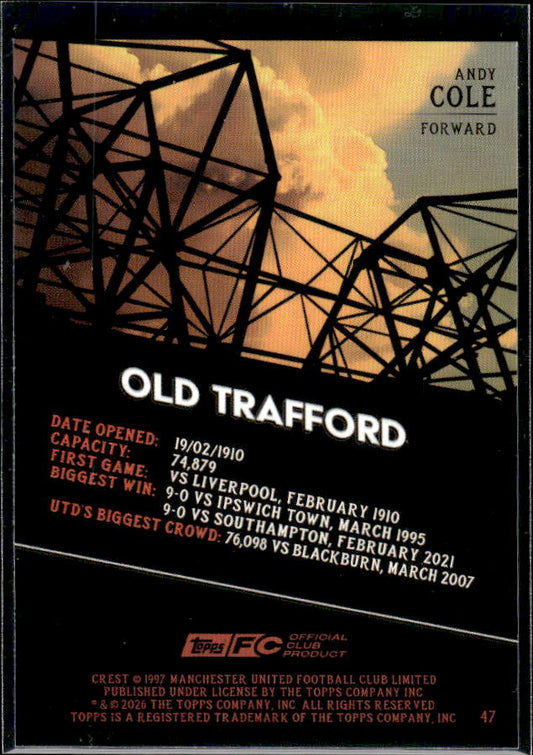 Manchester United Team Set Andy Cole United Road