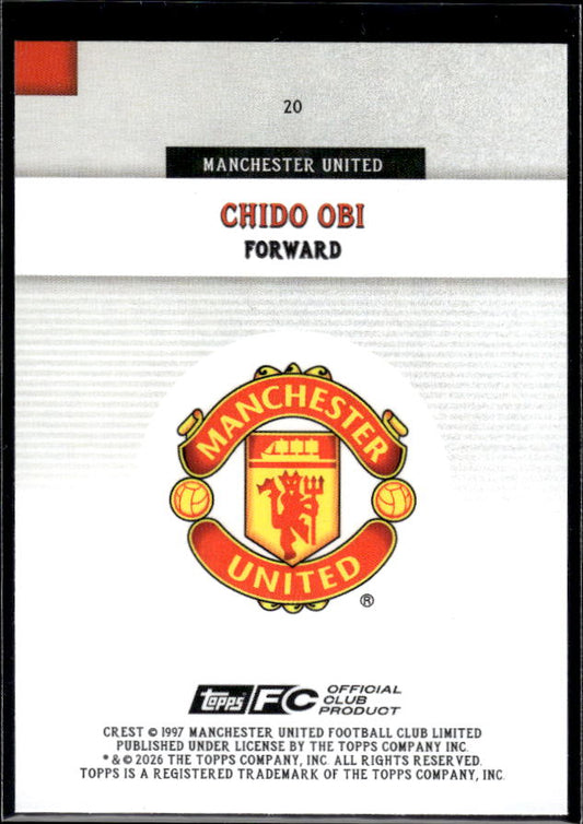 Manchester United Team Set #20 Chido Obi First Team
