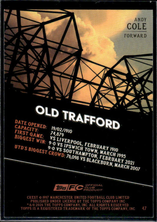 Manchester United Team Set Andy Cole United Road
