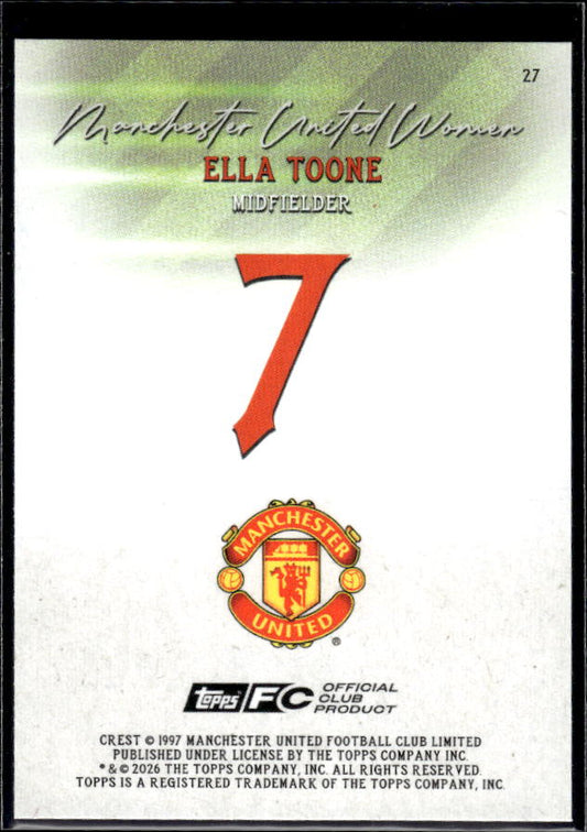 Manchester United Team Set #7 Ella Toone Pitch Pursuits