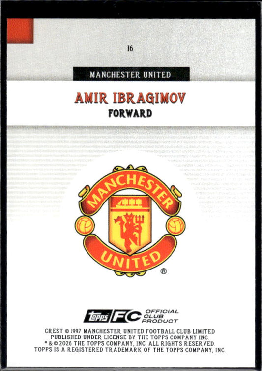 Manchester United Team Set #16 Amir Ibragimov Rookie First Team