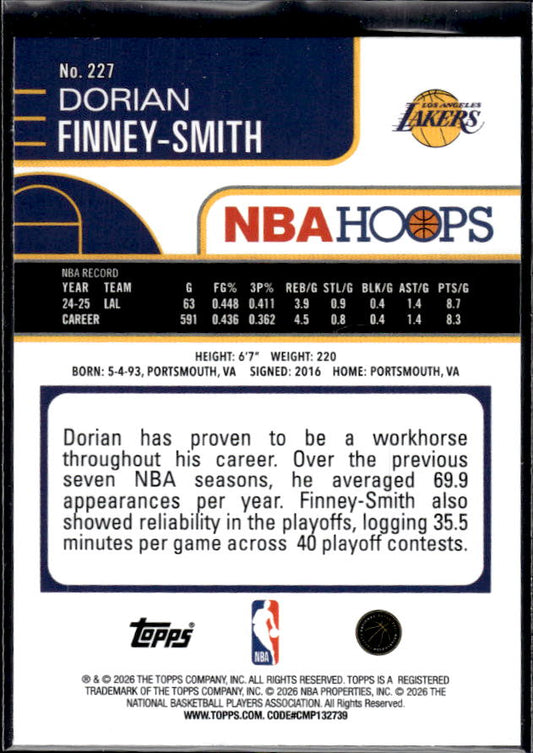 2025-26 Hoops #227 Dorian Finney-Smith Base Speckle