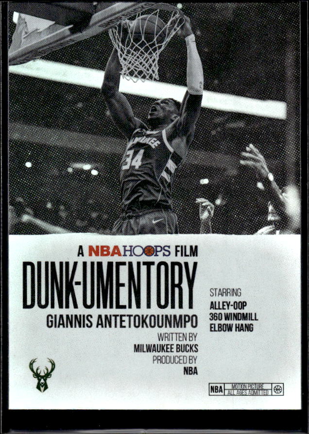2025-26 Hoops #D-3 Giannis Antetokounmpo Dunk-umentory