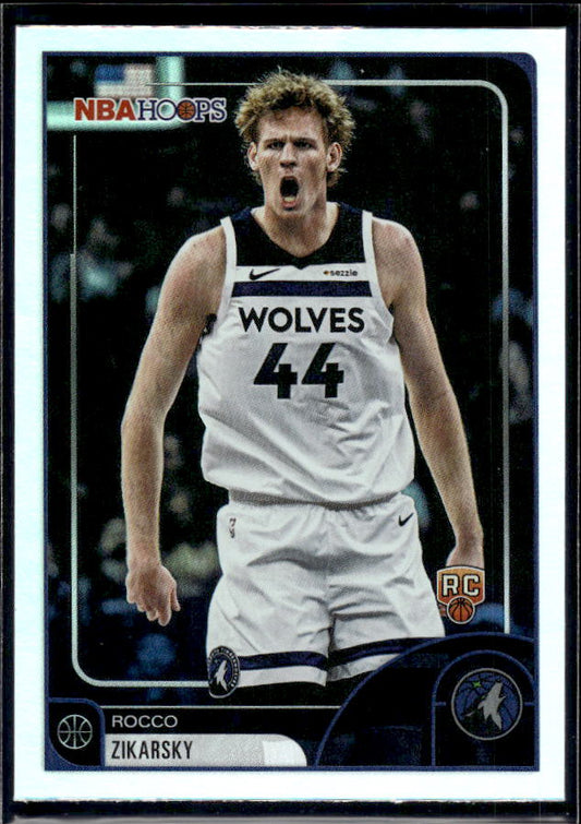 2025-26 Hoops #169 Rocco Zikarsky Base – front