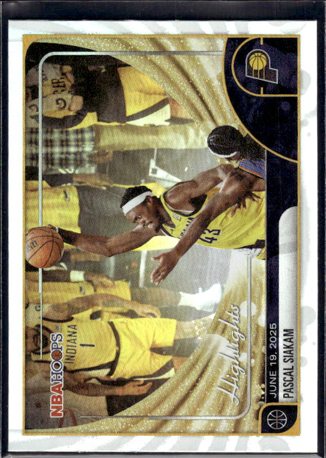 2025-26 Hoops #265 Pascal Siakam Highlights – front